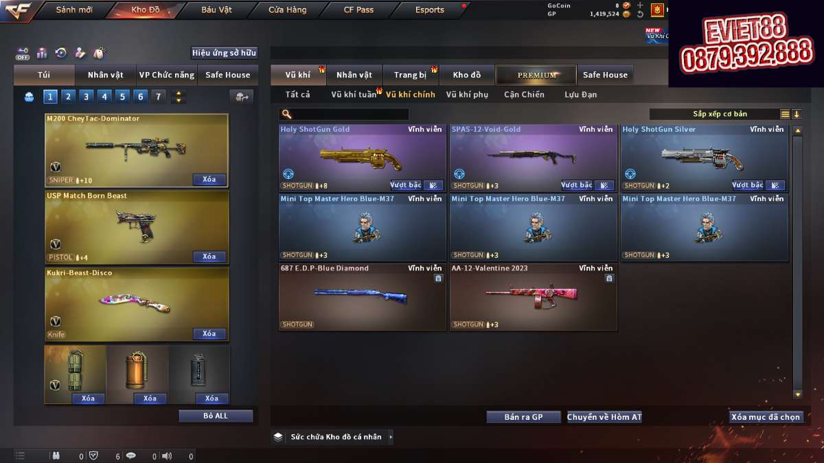 shop acc cf uy tin gia re